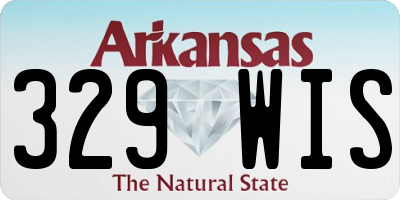 AR license plate 329WIS