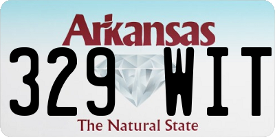 AR license plate 329WIT