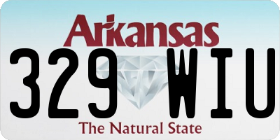 AR license plate 329WIU