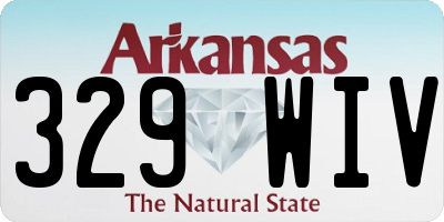 AR license plate 329WIV