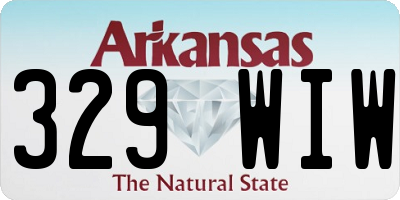 AR license plate 329WIW
