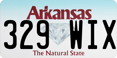 AR license plate 329WIX
