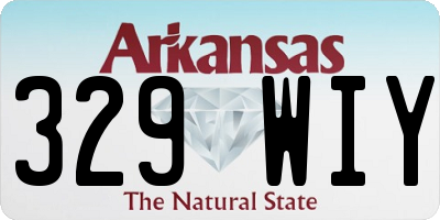 AR license plate 329WIY