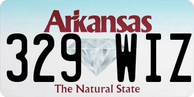 AR license plate 329WIZ