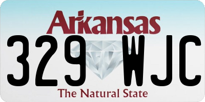 AR license plate 329WJC