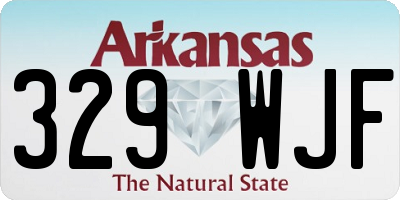 AR license plate 329WJF