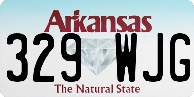 AR license plate 329WJG