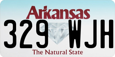 AR license plate 329WJH