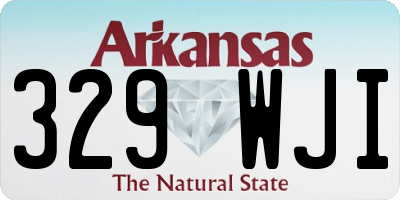 AR license plate 329WJI