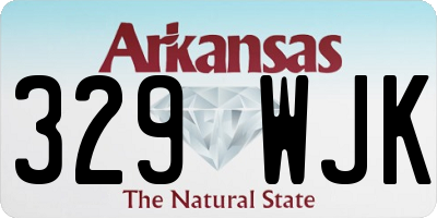 AR license plate 329WJK