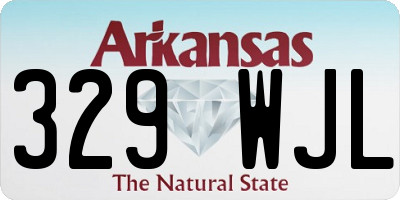 AR license plate 329WJL