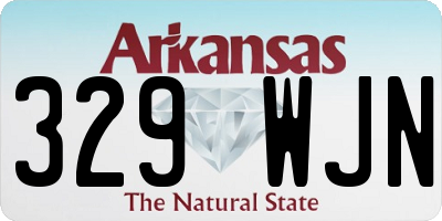 AR license plate 329WJN