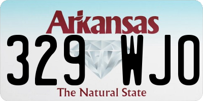 AR license plate 329WJO