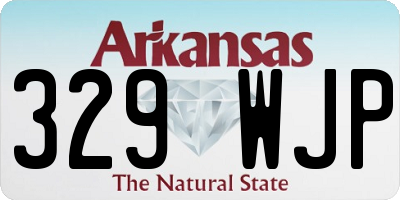 AR license plate 329WJP