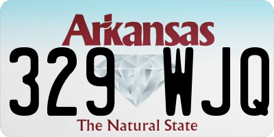 AR license plate 329WJQ