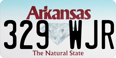 AR license plate 329WJR