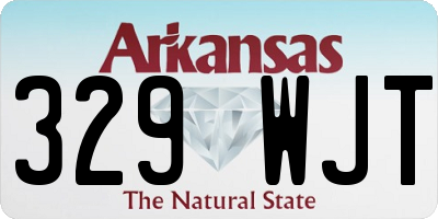 AR license plate 329WJT