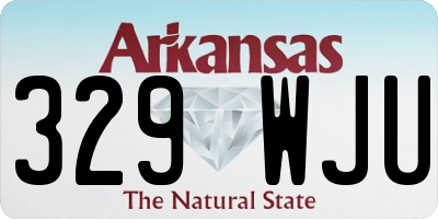AR license plate 329WJU
