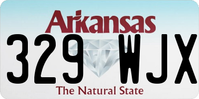 AR license plate 329WJX