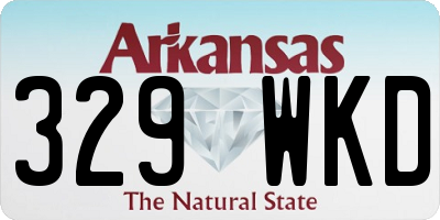 AR license plate 329WKD