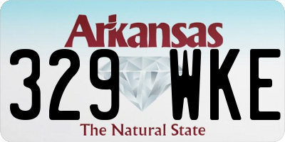 AR license plate 329WKE