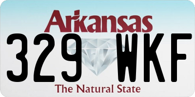 AR license plate 329WKF