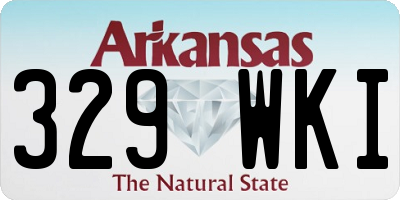 AR license plate 329WKI