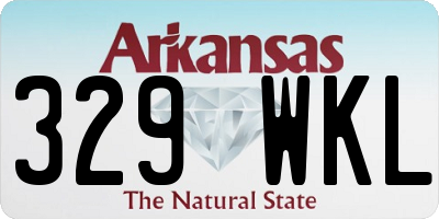 AR license plate 329WKL