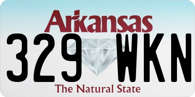 AR license plate 329WKN