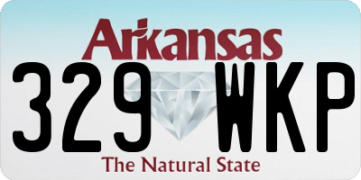 AR license plate 329WKP