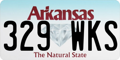 AR license plate 329WKS