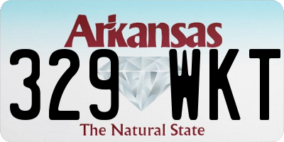 AR license plate 329WKT