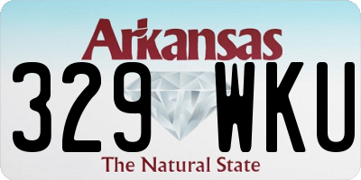 AR license plate 329WKU