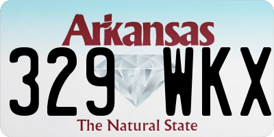 AR license plate 329WKX