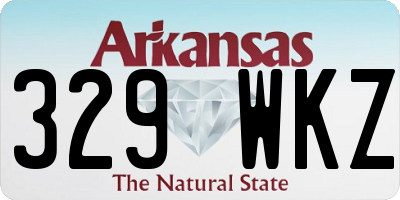AR license plate 329WKZ