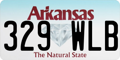 AR license plate 329WLB