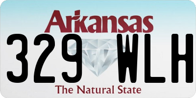 AR license plate 329WLH