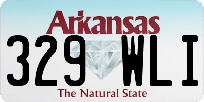 AR license plate 329WLI