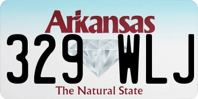 AR license plate 329WLJ