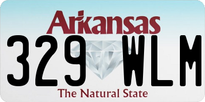 AR license plate 329WLM