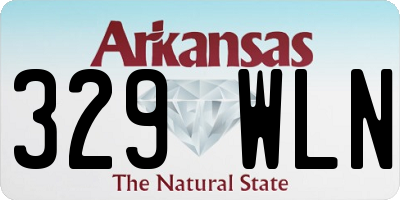 AR license plate 329WLN