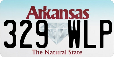 AR license plate 329WLP