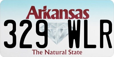 AR license plate 329WLR