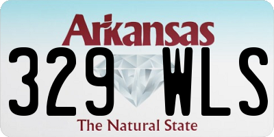 AR license plate 329WLS
