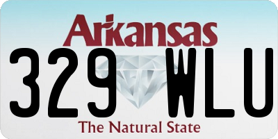 AR license plate 329WLU