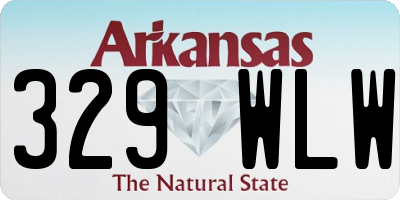 AR license plate 329WLW