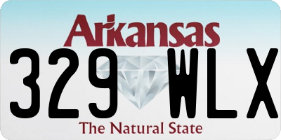 AR license plate 329WLX