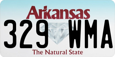 AR license plate 329WMA