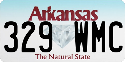 AR license plate 329WMC