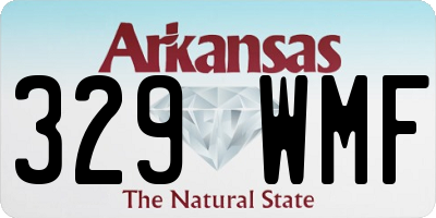 AR license plate 329WMF